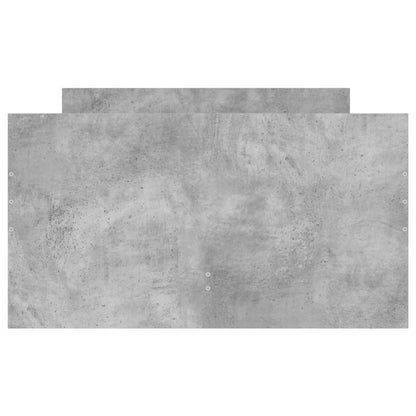 Bed Frame | Concrete Grey | Engineered Wood | Single | Bed Frame