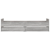 Bed Frame with Drawers Grey Sonoma 100x200 cm