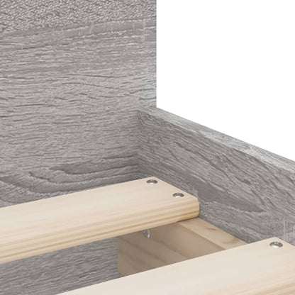 Bed Frame | Grey sonoma | Engineered wood | Single | Bed Frame