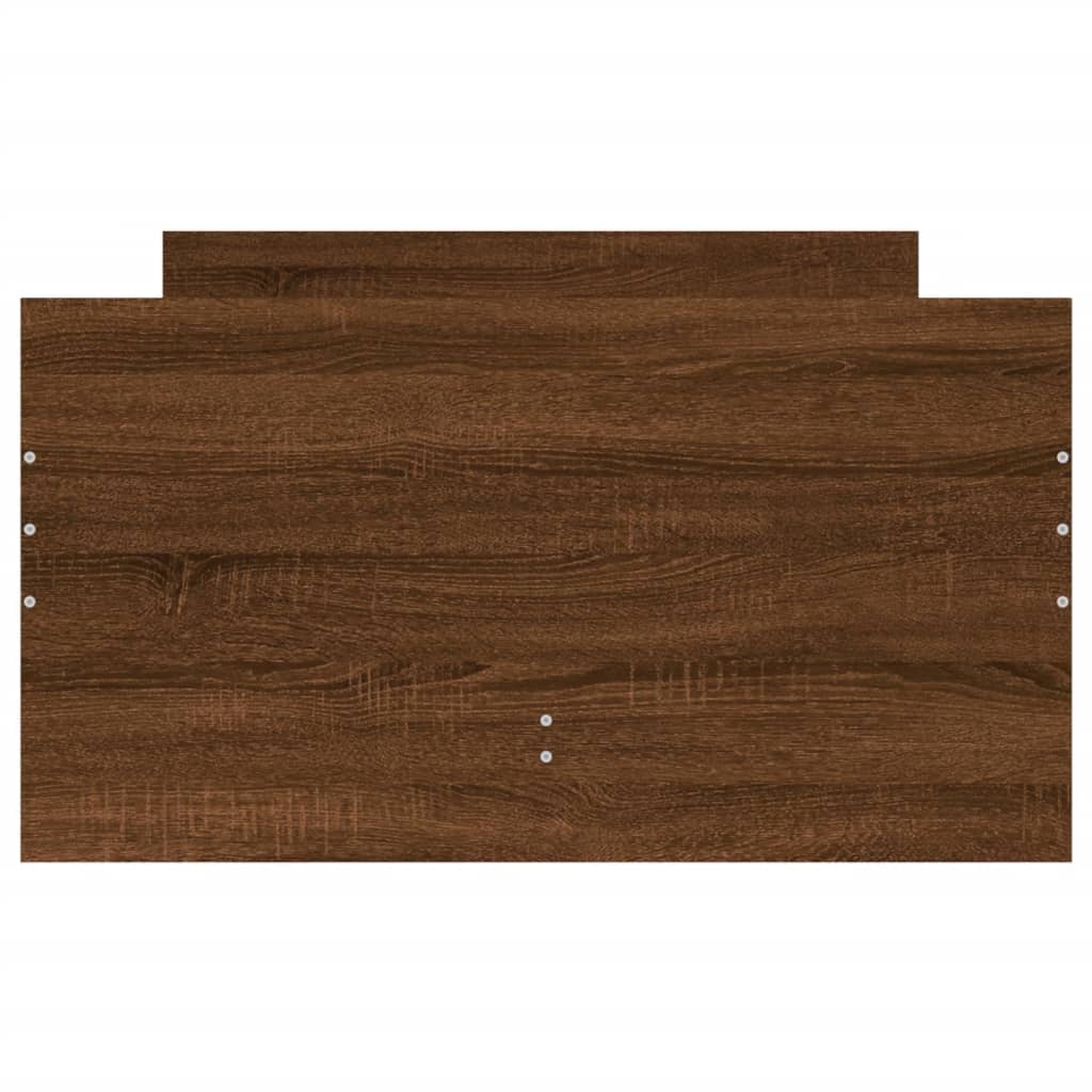 Bed Frame | Brown oak | Engineered wood | Single | Bed Frame