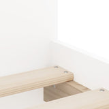 Bed Frame with Drawers White 90x200 cm