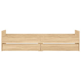 Bed Frame with Drawers without Mattress Sonoma Oak 90x200 cm