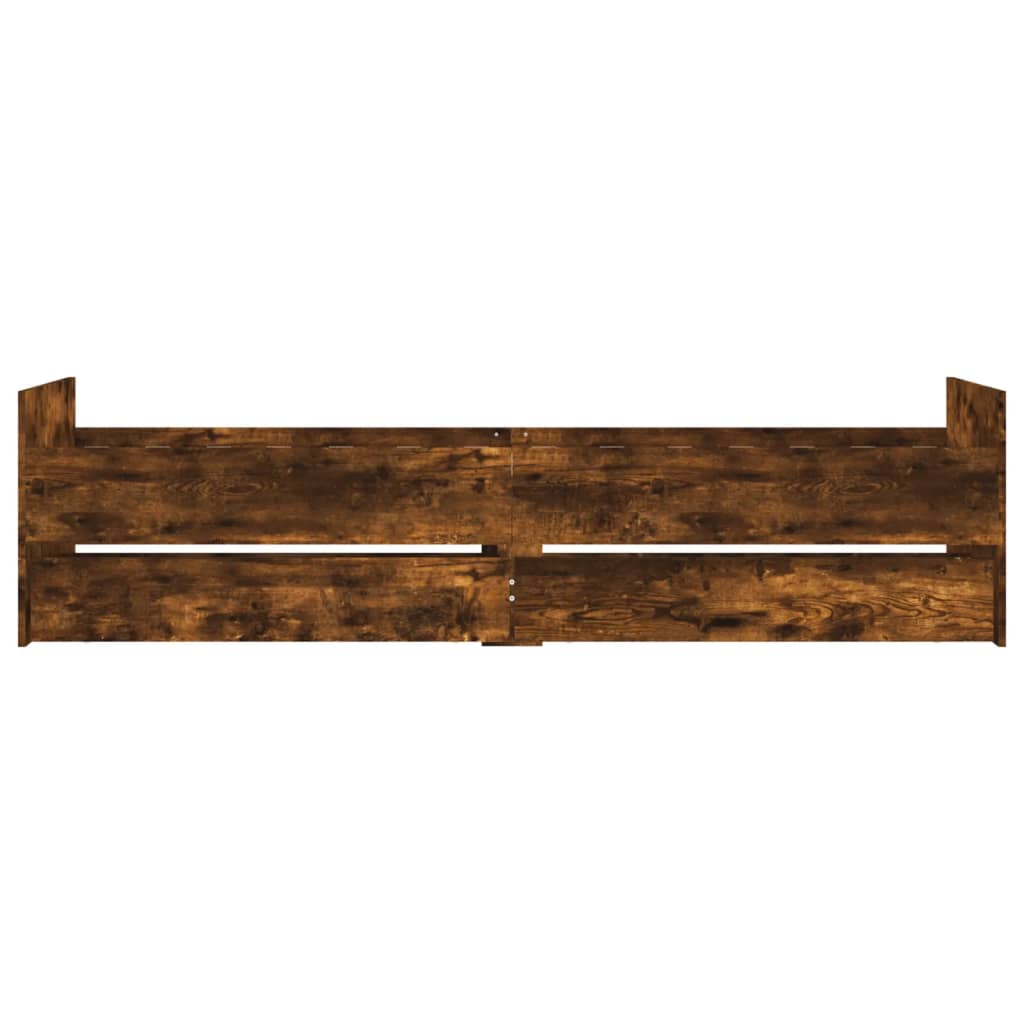 Bed Frame | Smoked Oak | Engineered wood | Single | Bed Frame