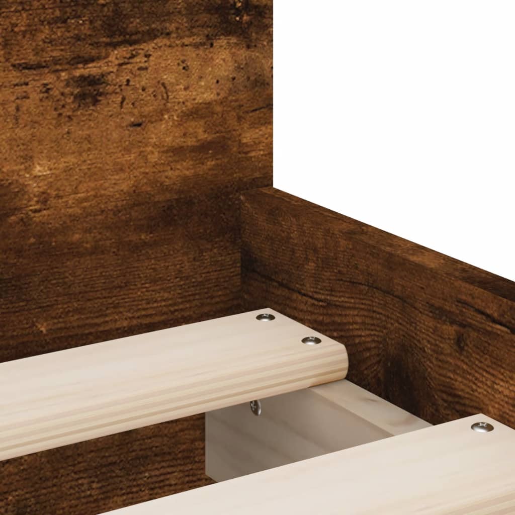 Bed Frame | Smoked Oak | Engineered wood | Single | Bed Frame
