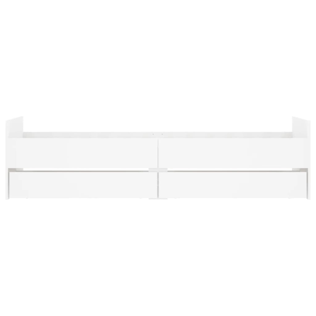 Bed Frame | White | Engineered Wood | Single | Bed Frame | Rectangular
