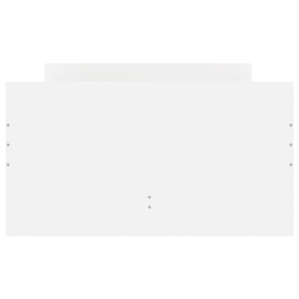 Bed Frame | White | Engineered Wood | Single | Bed Frame | Rectangular