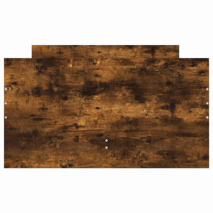 Bed Frame without Mattress Smoked Oak 75x190 cm Small Single Small Single