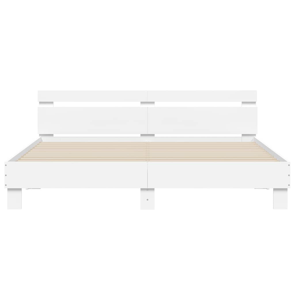Bed Frame | White | Engineered Wood, Plywood | Super King | Modern