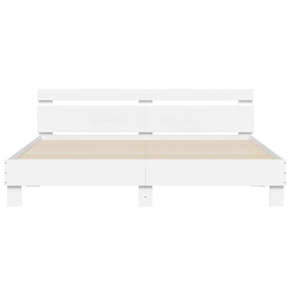 Bed Frame | White | Engineered Wood, Plywood | Super King | Modern