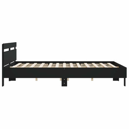 Bed Frame | Black | Engineered wood, Plywood | 183x203 cm King
