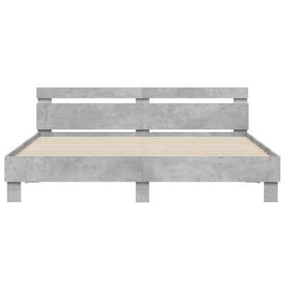 Bed Frame | Concrete Grey | Engineered Wood, Plywood | Super King