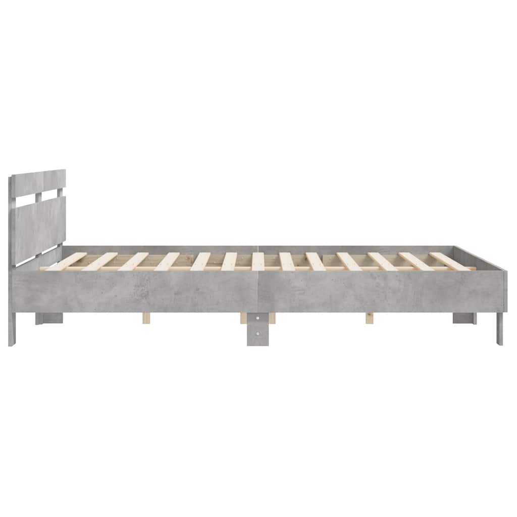 Bed Frame | Concrete Grey | Engineered Wood, Plywood | Super King