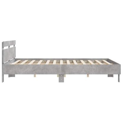 Bed Frame | Concrete Grey | Engineered Wood, Plywood | Super King