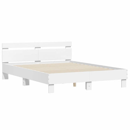 Bed Frame | White | Engineered wood | King Size |  Durable  | Bed Frame
