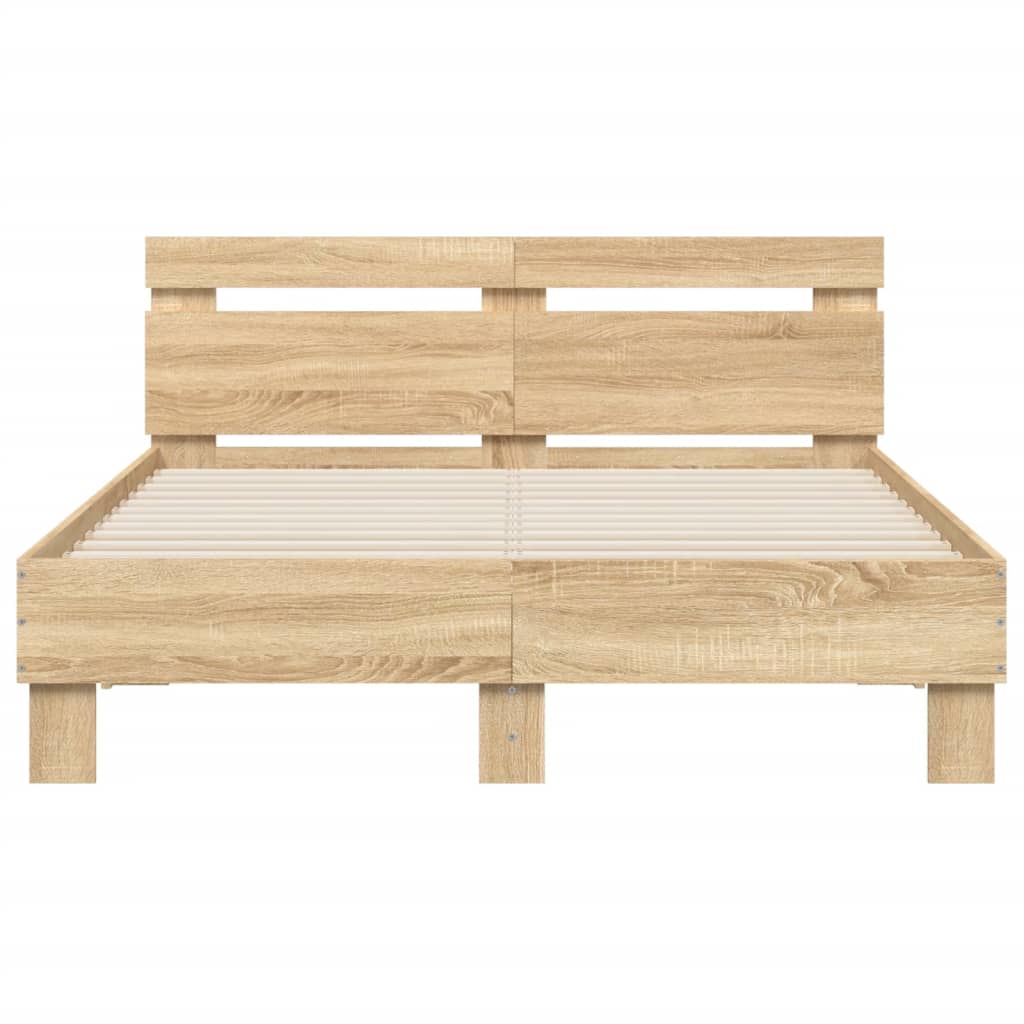 Bed Frame | Sonoma Oak | Engineered wood | Double | Durable | Bed Frame