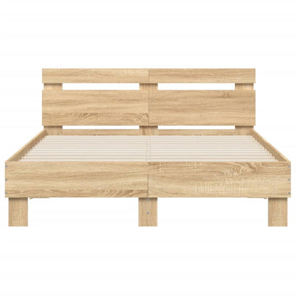 Bed Frame | Sonoma Oak | Engineered wood | Double | Durable | Bed Frame