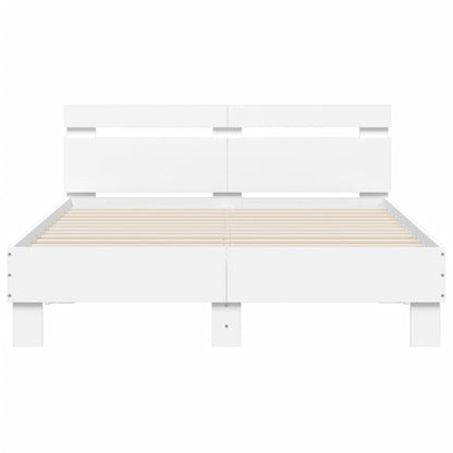 Bed Frame | White | Engineered wood, Plywood | Small Double | Modern
