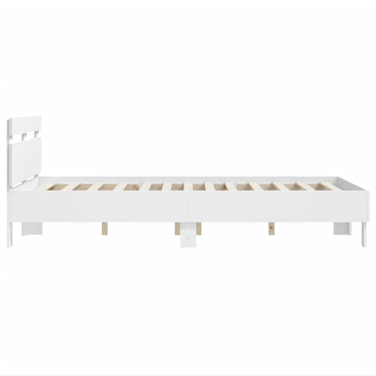 Bed Frame | White | Engineered wood, Plywood | Small Double | Modern