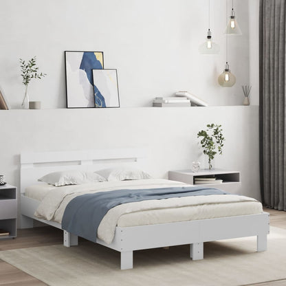 Bed Frame | White | Engineered wood, Plywood | Small Double | Modern