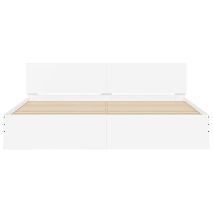 Bed Frame | White | Engineered wood, Plywood | Super King | Modern