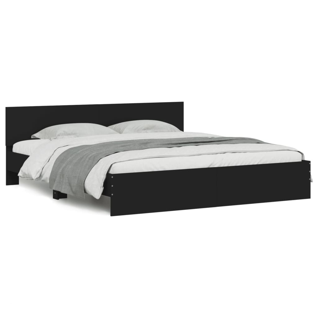 Bed Frame | Black | Engineered wood | Super King | Bed Frame