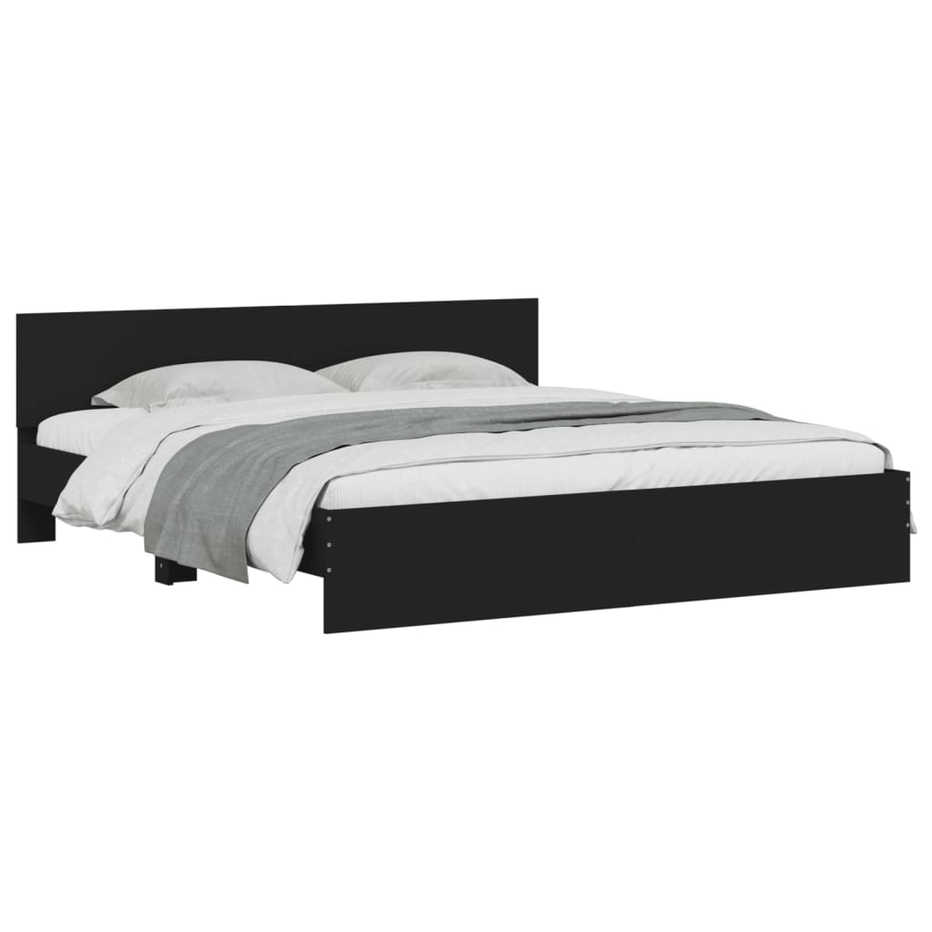 Bed Frame | Black | Engineered wood | Super King | Bed Frame