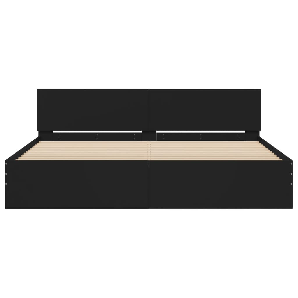 Bed Frame | Black | Engineered wood | Super King | Bed Frame