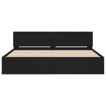 Bed Frame | Black | Engineered wood | Super King | Bed Frame