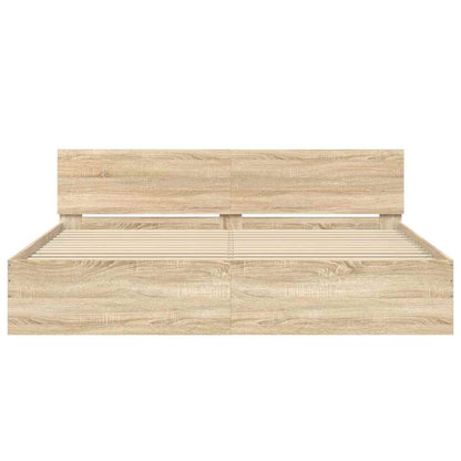 Bed Frame | Sonoma Oak | Engineered wood | Super King | Durable