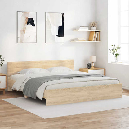 Bed Frame | Sonoma Oak | Engineered wood | Super King | Durable