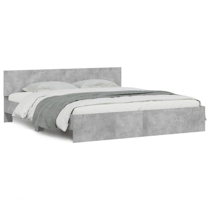 Bed Frame | Concrete grey | Engineered wood, Plywood | Super King