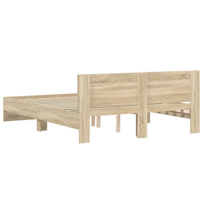 Bed Frame | Sonoma oak | Engineered wood, Plywood | Double | Modern