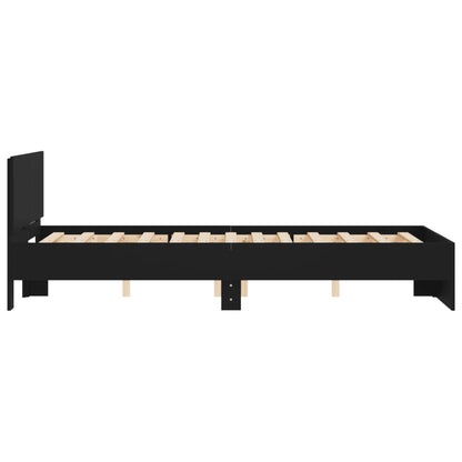 Bed Frame | Black | Engineered wood and plywood | Double | Bed Frame