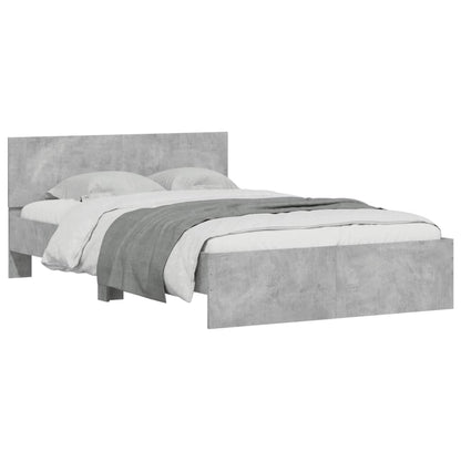 Bed Frame | Concrete Grey | Engineered wood | 120x200 cm | Durable