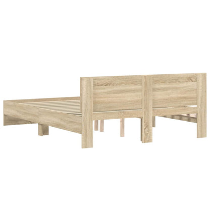 Bed Frame | Sonoma Oak | Engineered Wood | Double | Durable | Bed Frame