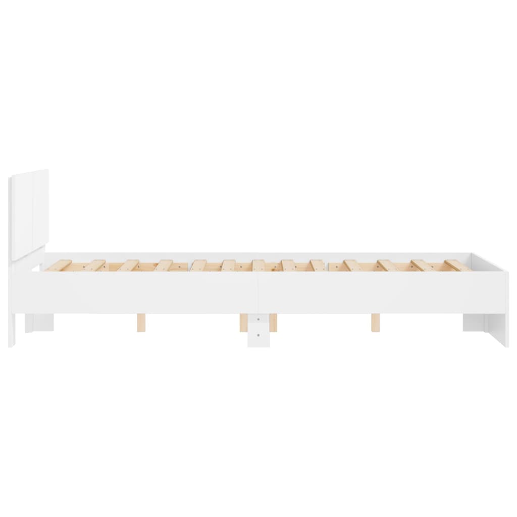 Bed Frame | White | Engineered Wood, Plywood | Small Double |  Durable