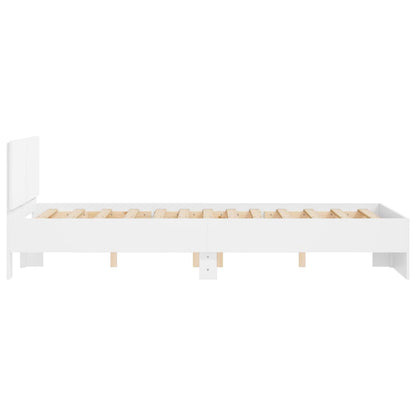 Bed Frame | White | Engineered Wood, Plywood | Small Double |  Durable
