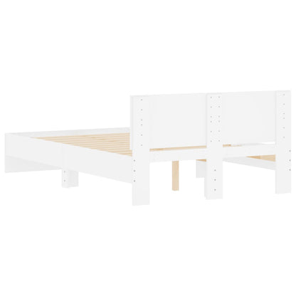 Bed Frame | White | Engineered Wood, Plywood | Small Double |  Durable