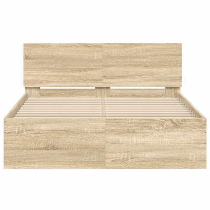 Bed Frame | Sonoma Oak | Engineered wood | Small Double | Modern