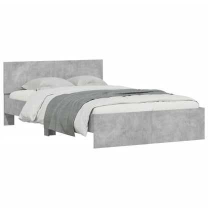 Bed Frame | Concrete Grey | Engineered wood, Plywood | Small Double