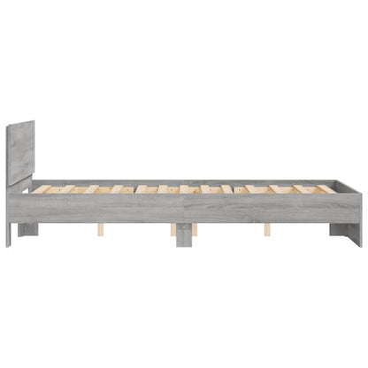 Bed Frame | Grey Sonoma | Engineered Wood | Small Double | Durable