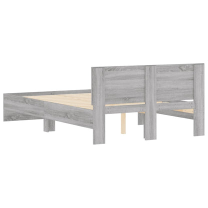 Bed Frame | Grey Sonoma | Engineered Wood | Small Double | Durable