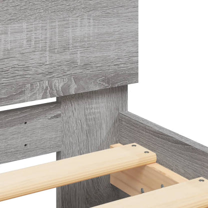Bed Frame | Grey Sonoma | Engineered Wood | Small Double | Durable