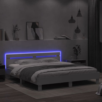 Bed Frame | White | Engineered wood | King | Bed Frame | Rectangular