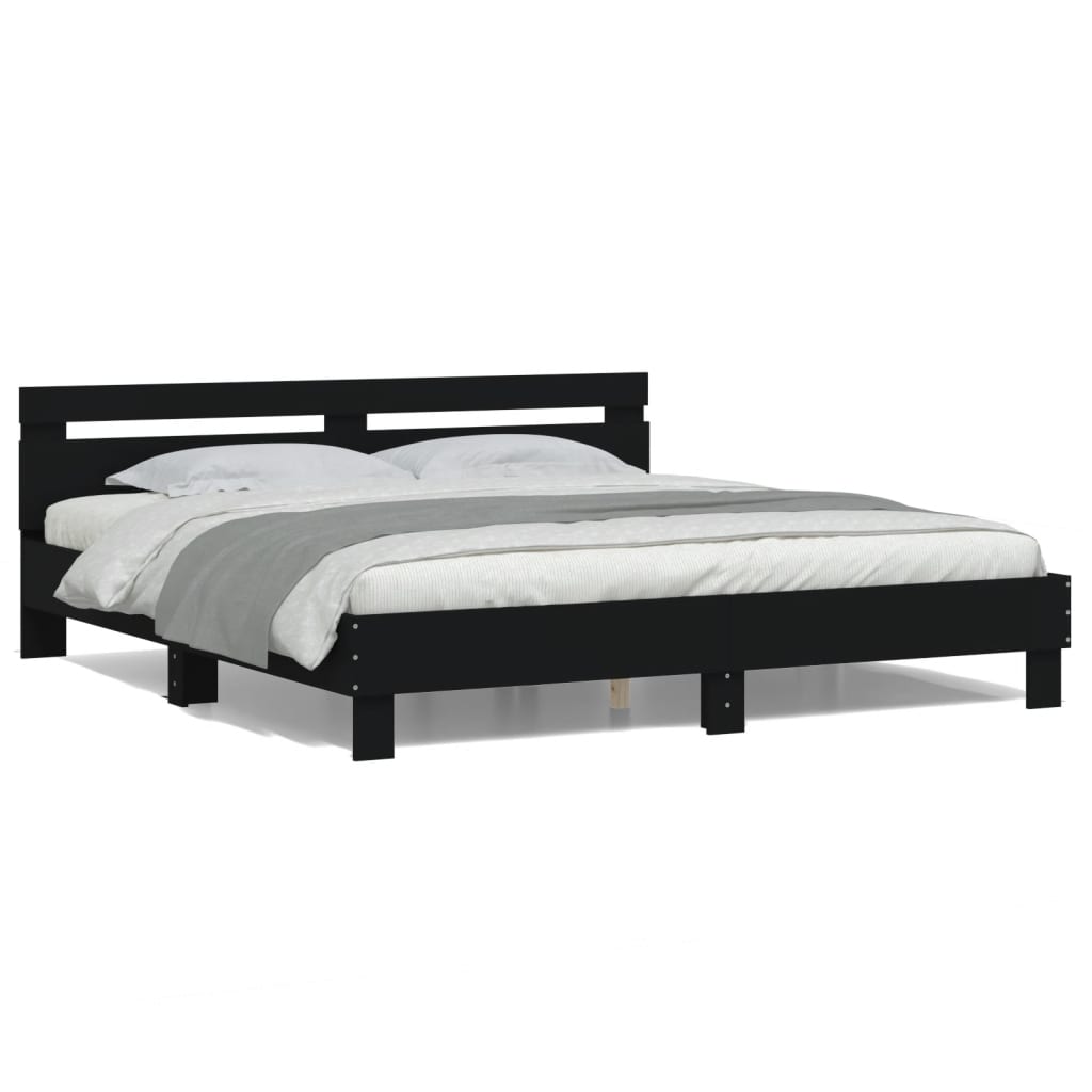 Bed Frame | Black | Engineered wood, Plywood | Super King | Bed Frame