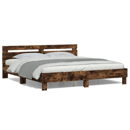 Bed Frame | Smoked Oak | Engineered wood | Super King | Bed Frame