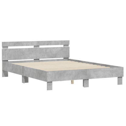 Bed Frame | Concrete Grey | Engineered Wood and Plywood | King Size