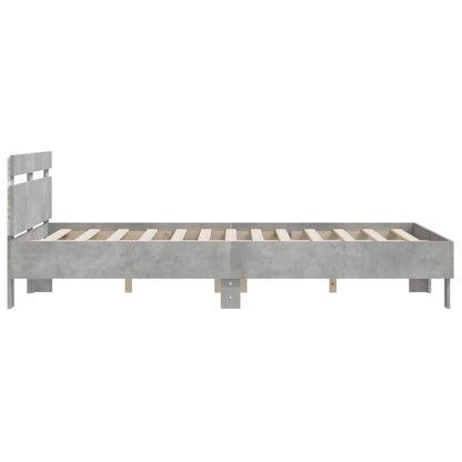Bed Frame | Concrete Grey | Engineered Wood and Plywood | King Size