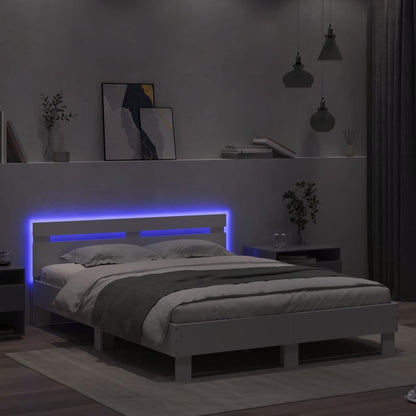 Bed Frame | White | Engineered wood, Plywood | 140 x 200 cm | Bed Frame