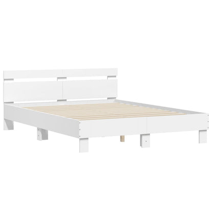 Bed Frame | White | Engineered wood, Plywood | 140 x 200 cm | Bed Frame
